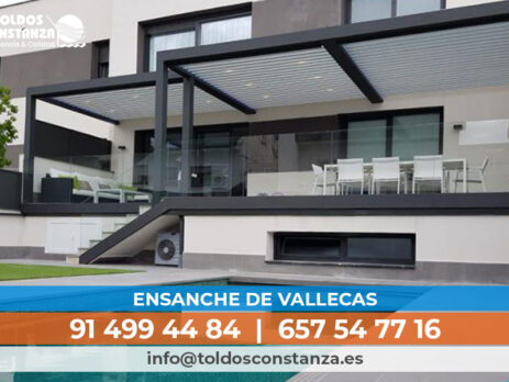 Pérgolas bioclimáticas en Ensanche de Vallecas