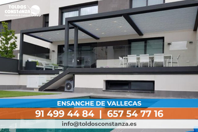 Pérgolas bioclimáticas en Ensanche de Vallecas