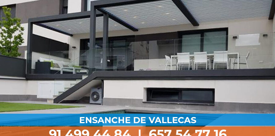 Pérgolas bioclimáticas en Ensanche de Vallecas